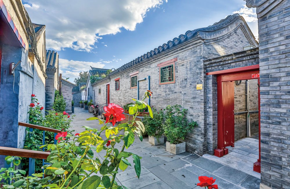 A colorful lane in Beijing’s Caochang hutongs