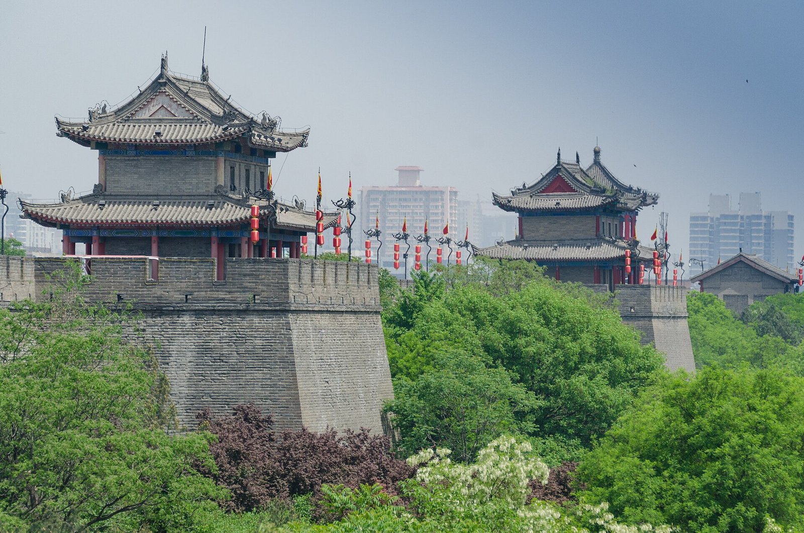 Xian city wall.